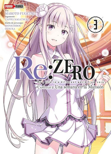 Panini Manga Re:zero Chapter 2 N.3, De Tappei Nagatsuki., Vol. 3. Editorial Panini, Tapa Blanda En Español, 2019