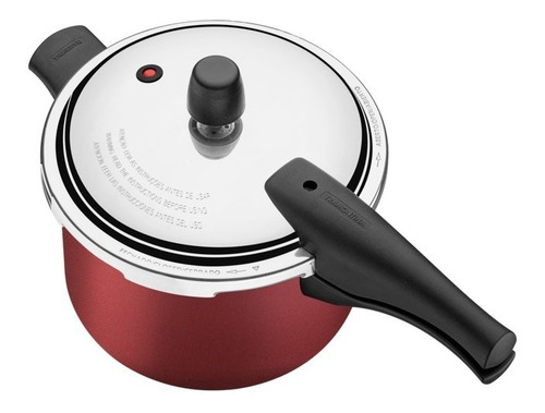 Panela De Pressão Vancouver Alumínio 4,5 Litros Tramontina Cor Vermelho