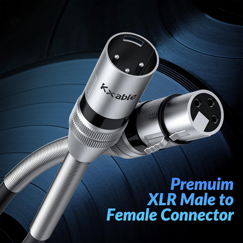 Cable Xlr A Xlr (1 Pie, Paquete De 6) Varios Xlr Mi De Prime