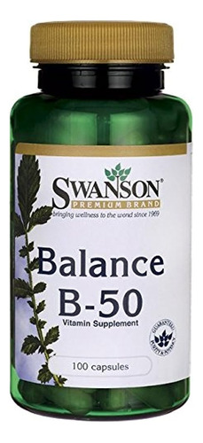 Swanson B-50 B-complex Vitamins Energy Cardio Stress Metabol