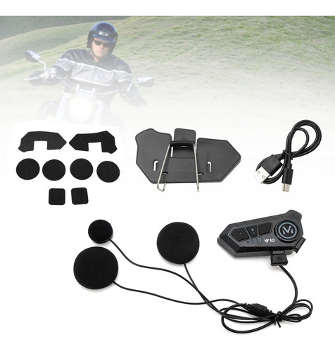 Casco Bluetooth Auricular Universal Y10 For Motocicleta