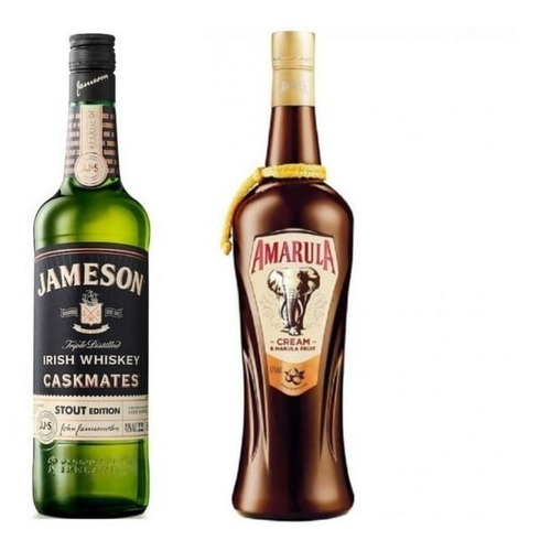 Licor Amarula 750ml + Jameson Stout 750ml