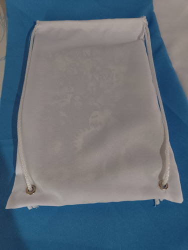 Mochilas Para Sublimar De Tela Tropical 25 X 35 Cm Paq. 90u Blanco