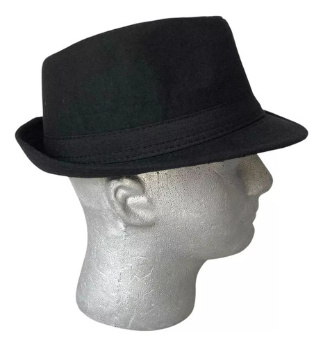 Sombrero Fedora Tango Gardelito Chambergo Fieltro 24045 Negro 57-59 Unico 24045