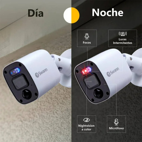Sistema De Vigilancia Swann Dvr 8 Canales Con 6 Cámaras Pir