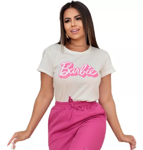 Camiseta T Shirt Barbie Girl Feminina Adulto Algodão 2023