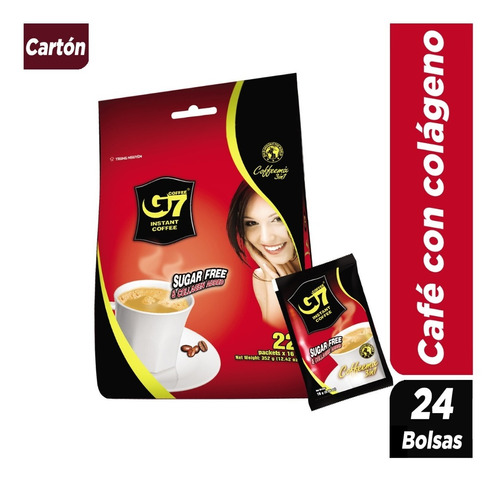 Café Vietnamita Con Colágeno 24 Bolsas - G7 - Trung Nguyen