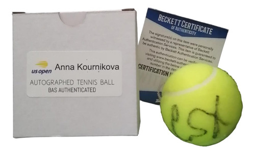 Pelota Autografiada Por Anna Kournikova Us Open Firmada