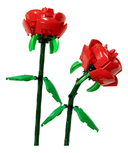Juego De Construcción Rose 200pcs Bouquet Ramo De Rosas X2 Cantidad De Piezas 200