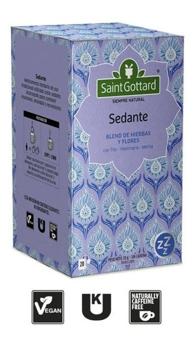 Te Sedante Saint Gottard Combate Insomnio Ansiedad Nervios