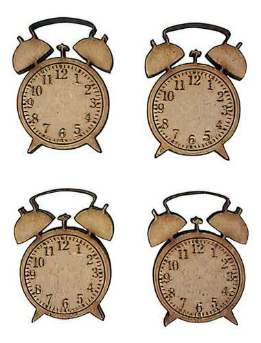 Formitas Formas Madera Mdf Reloj Despertador Vintage X50