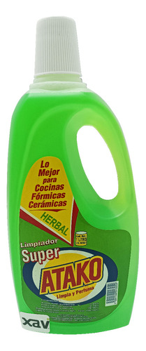 Limpiador Desinfectante Herbal 1lt Super Atako 5931 Xavi