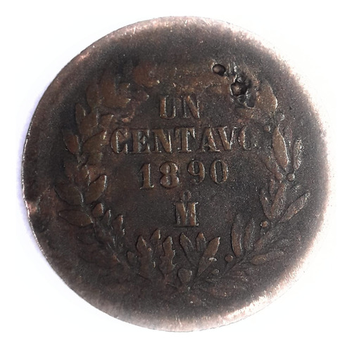 Moneda De 1 Centavo Antiguo De Cobre 1890