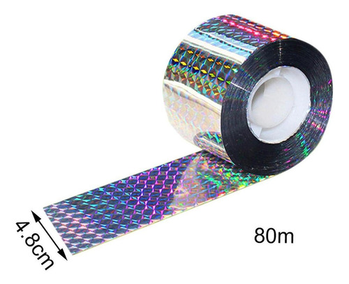 Cinturón De Cinta Reflectante Para Ventana De 4,8 Cm X 80 M