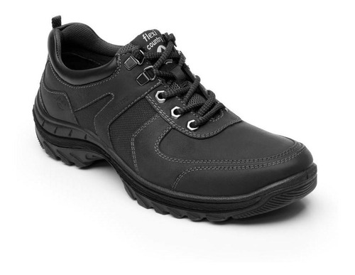 Zapato Flexi Para Hombre Country 66513 Color Negro
