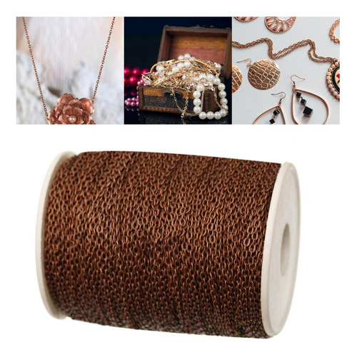 Cadenas Para Collares, Manualidades Diy, Cadena Color Bronce