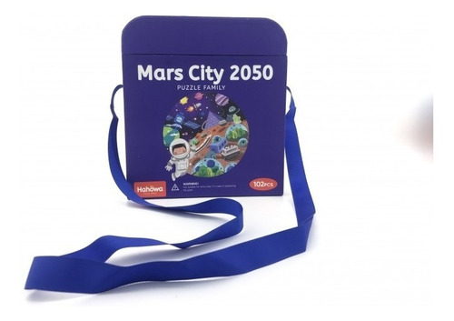 Imagen 4 de 4 de Rompecabezas 102pcs Puzzle Forma Espacio Marte C/bolso Viaje