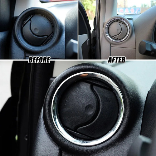 Aros Cromados Embellecedor Ventilas A/c Nissan Versa March
