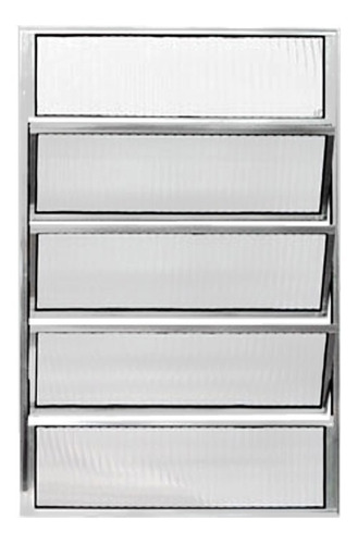 Imagem 1 de 5 de Vitro Basculante Alumínio Branco  100x80cm - C/ Vidros 3mm