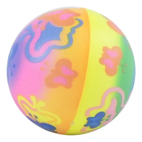 Pelotas Inflables Arcoíris De PVC - 2 Piezas, 22 Cm, Con Bomba, Para Playa, Piscina Y Juegos Infantiles