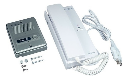 Interfon Con Portero Kit Expandible Hasta 3 Auriculares Color Blanco