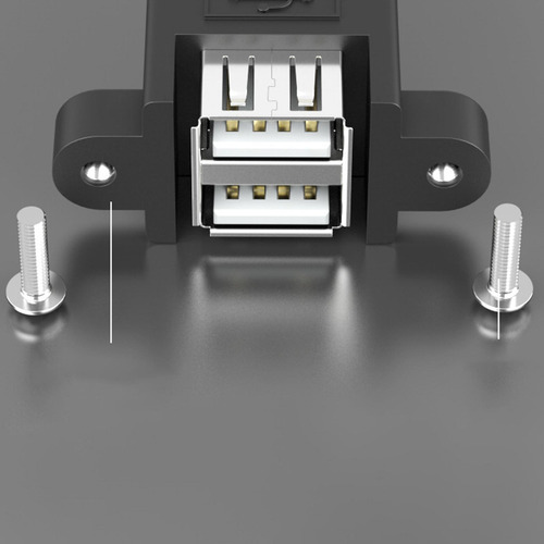 Paquete De 2-4 Cables De Extensión Usb 2.0, Doble Cable,