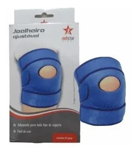 Joelheira Neoprene Ajustável & Reforço Patelar 