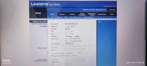 Módem Router Linksys Wag120n Adsl2 Cisco En Caja (Usado)