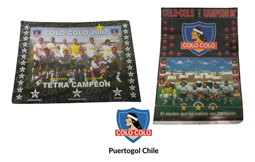 2 Pósteres De Colo Colo  Campeón Año 1998  Y 2007