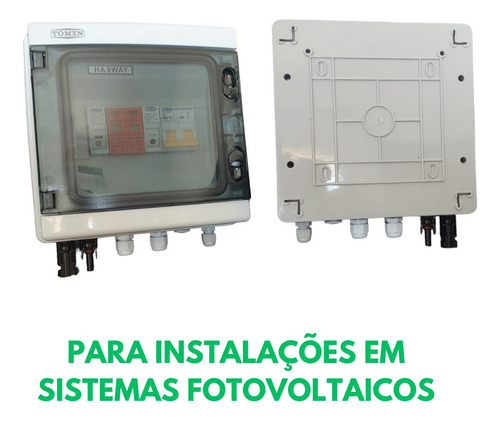 Quadro Stringbox Solar Tomzn 1 Entrada 1 Saída C/ Disjuntor