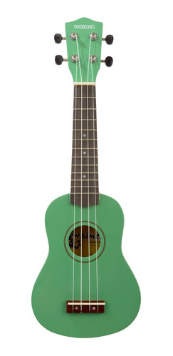 Imagen 6 de 10 de Ukelele Soprano Creep Waimea Verde + Funda + Correa!