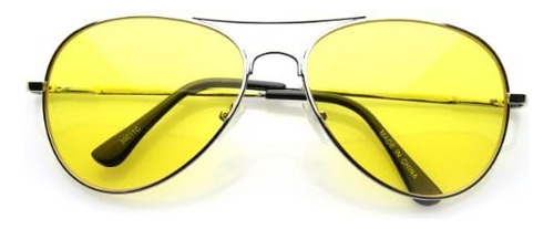 Colorful Premium Silver Metal Aviator Glasses With Color Len