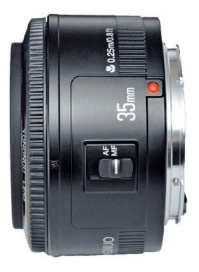 Lente Canon Yongnuo 35mm F/2.0 T3 T4 T5i T5 T6 T6i 80d 7d 6d
