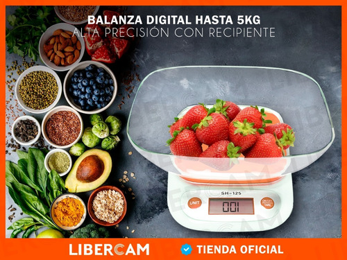 Imagen 9 de 10 de Balanza Electronica Digital De Cocina 1gr A 5kg Precision