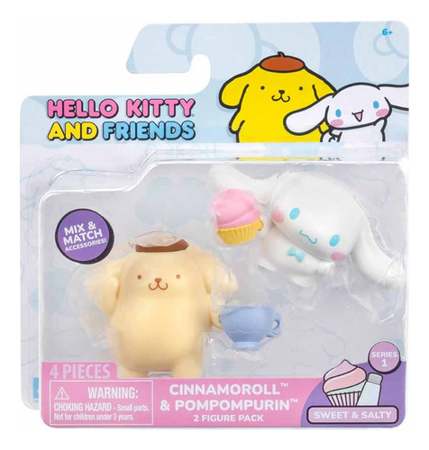 2 Bonecas Cinnamoroll E Pompompurin Chocolate - Hello Kitty