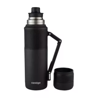 Termo 1200 Ml De Acero Color Negro - Contigo