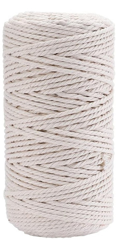 Cordón De Macramé De 3 Mm De Algodón Natural, 300 Metros