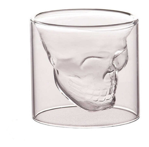 Vaso Vidrio Shot Cráneo Calavera 