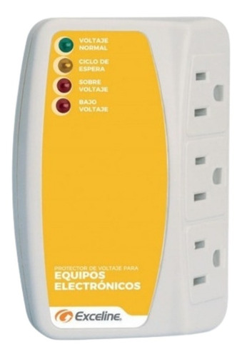 Protector Para Equipos Eléctricos 3 Tomas 120vac