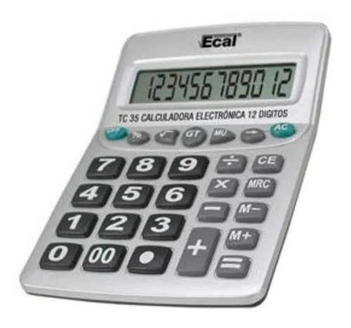 Calculadora Ecal Grande Tc 35 12 Digitos