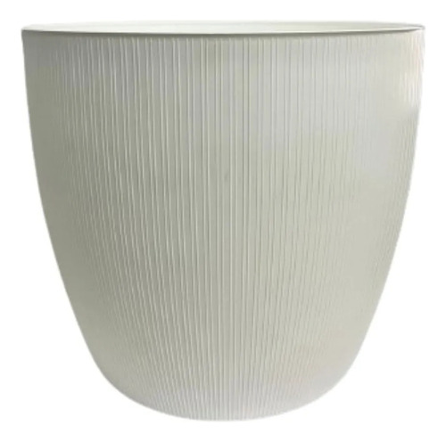 Maceta Ta Plastic Linea Paris 22 - Diseño Ideal Para Plantas Blanco Paris 22