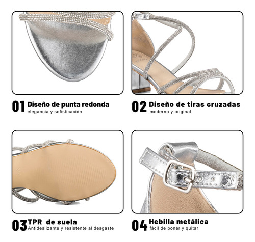 Weide Sandalias De Tacón Media Punta Para Mujer Moda Cómodo