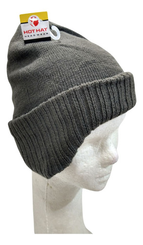 Gorro Hot Hat Tejido + Micropolar Cubre Oreja Abrigado 6101