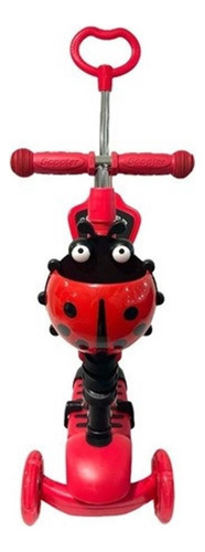 Scooter Catarina Naranja Bastón Desmontable Led 1-8 Años