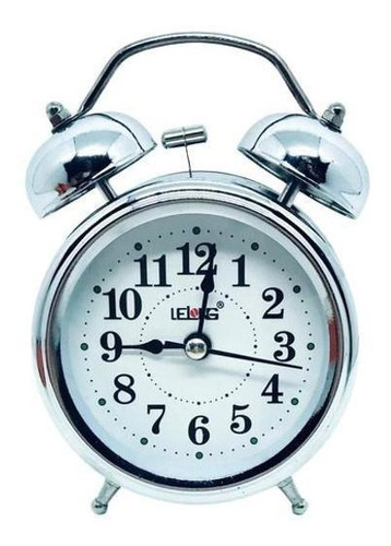 Relógio De Mesa Antigo Despertador Led Retro Lelong Le-8119