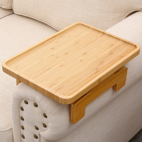 Mesa Con Clip Para El Brazo Del Sofa, Mesa De Bandeja De Bra