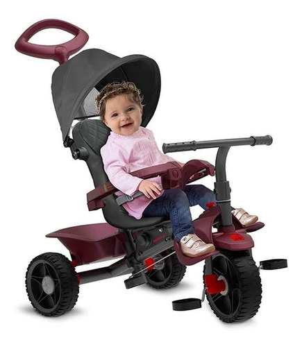 Triciclo Passeio Smart Plus Com Haste Bandeirantes