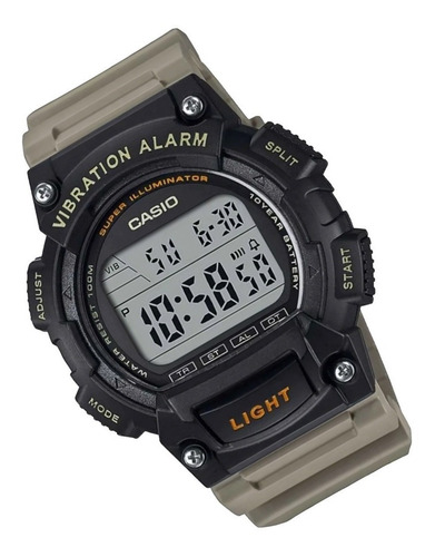 Imagen 6 de 8 de Reloj Casio Hombre W-736h Alarma Vibradora Luz Cronómetro