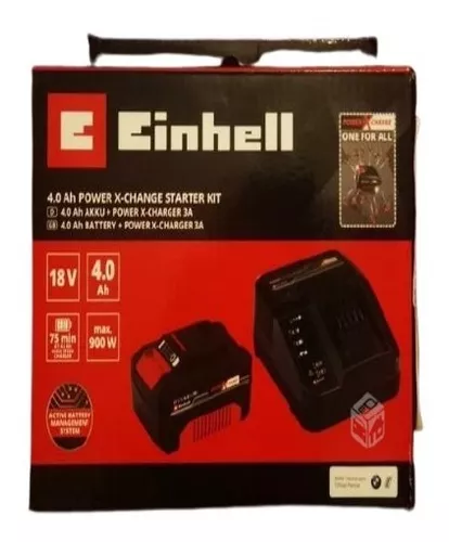 Kit Batería 4 Ah Y Cargador 18v, Power X-change Einhell