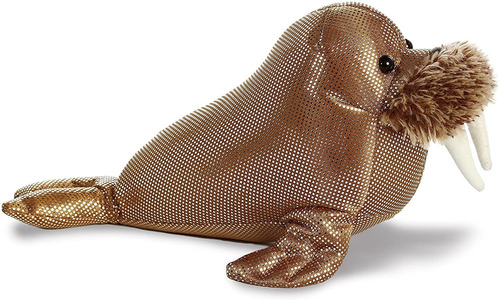 Imagen 4 de 10 de Peluche Morsa Titanio Brillante Juguete Aurora Niño Niña Ax®